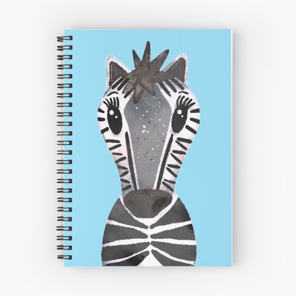 Item preview, Cute African Zebra nursery pattern with pale blue background. designed and sold by LaBellCreative.