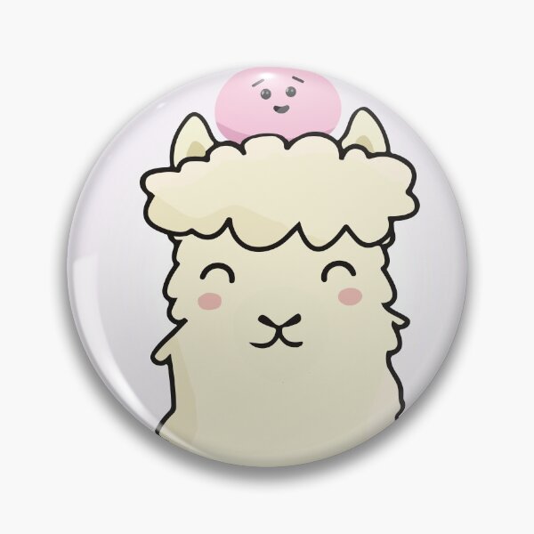 Item preview, Mochi on llama head - circle designed and sold by Schadow-Studio.