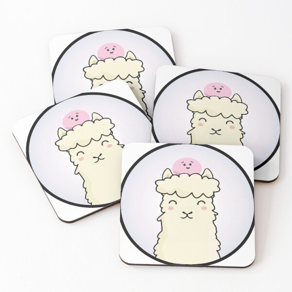 Item preview, Mochi on llama head - circle designed and sold by Schadow-Studio.