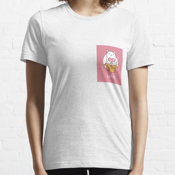 WEISSE KATZE MIT ROSA HERZLIEBE Essential T-Shirt
