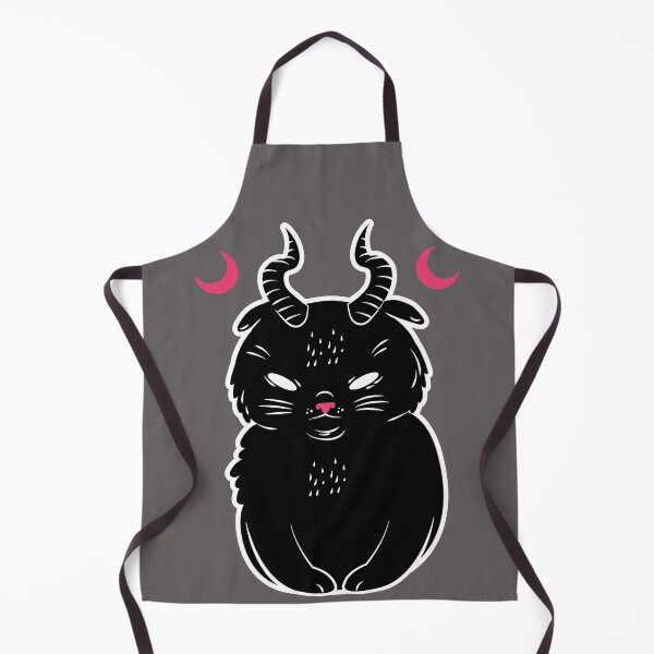 Item preview, Horned Black Cat With Moons designed and sold by SquishStitches.