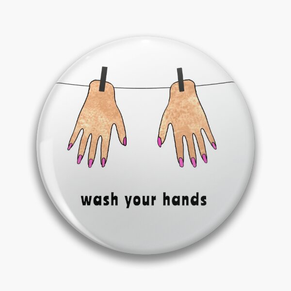 Item preview, WASH YOUR HANDS funny covid coronavirus theme pandemic reminder designed and sold by OK SKETCHY.