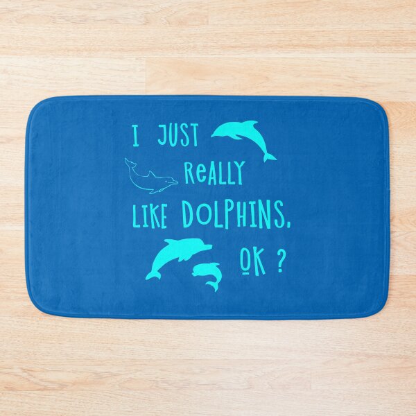 Item preview, I just really like dolphins, ok ? designed and sold by ShirtGalaxy.