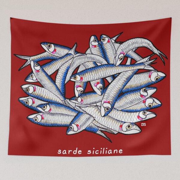 Item preview, White Sardines, white text designed and sold by Scopipodd.