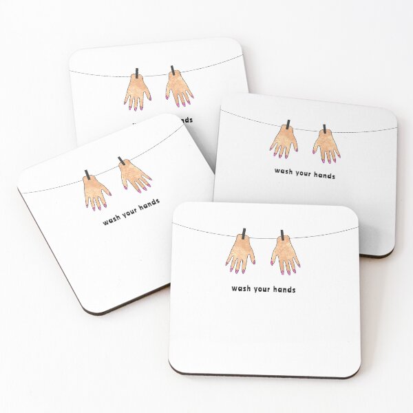 Item preview, WASH YOUR HANDS funny covid coronavirus theme pandemic reminder designed and sold by OK SKETCHY.
