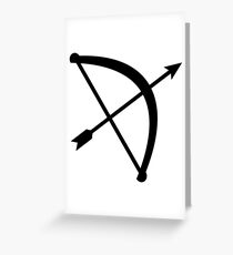 Bow arrow Grußkarte