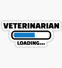 Veterinarian loading Sticker
