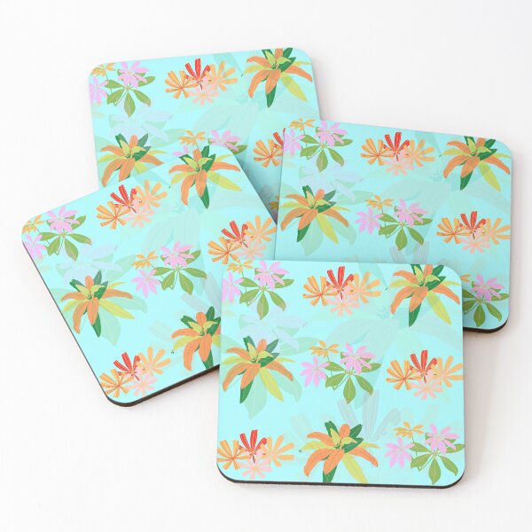 Item preview, Summer tropics (light blue) designed and sold by ojasha.