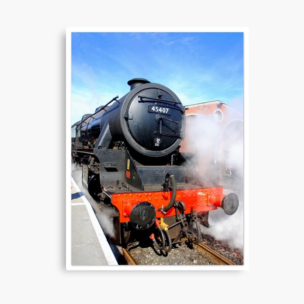 45407 Lancashire Fusilier Steam Locomotive Canvas Print