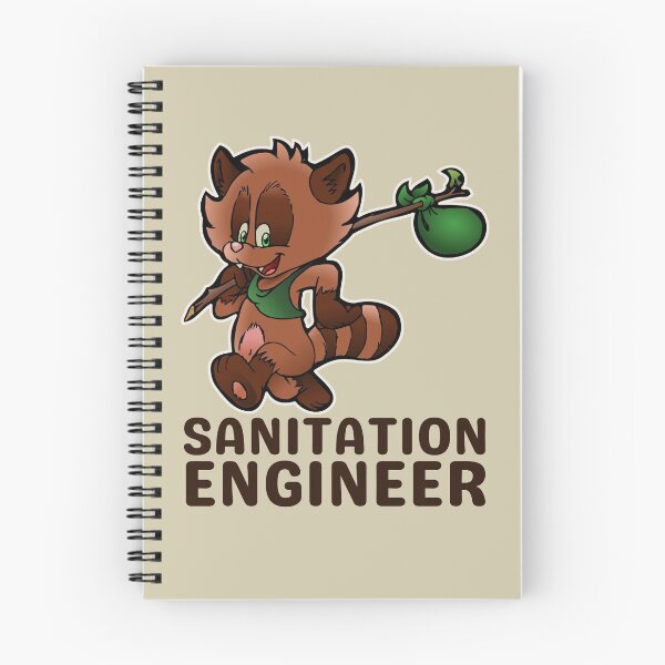Item preview, Sanitation Engineer Raccoon designed and sold by brooklyntowner.