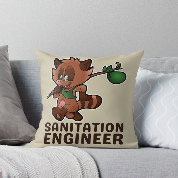 Item preview, Sanitation Engineer Raccoon designed and sold by brooklyntowner.