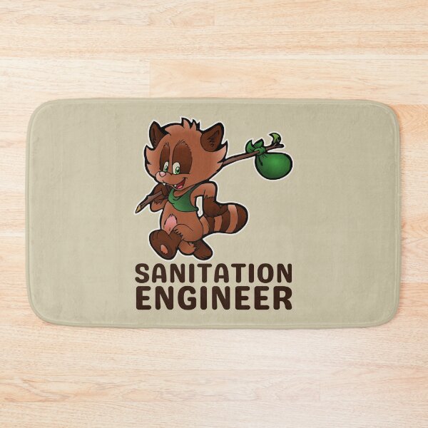 Item preview, Sanitation Engineer Raccoon designed and sold by brooklyntowner.