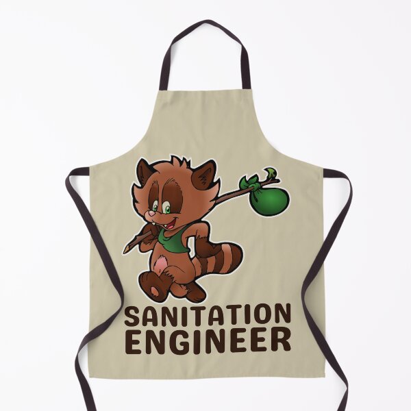Item preview, Sanitation Engineer Raccoon designed and sold by brooklyntowner.
