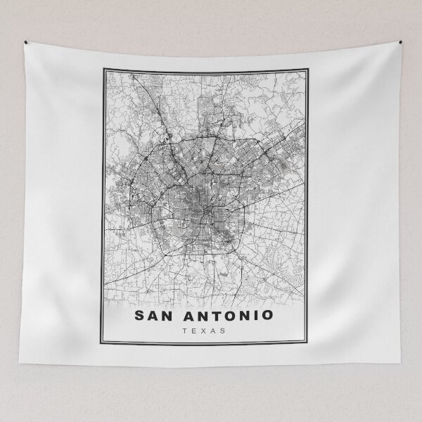 Item preview, San Antonio Map designed and sold by Tamas Das.