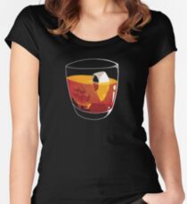 Auf den Felsen Tailliertes Rundhals-Shirt
