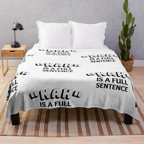 Item preview, No is a full sentence Black Bold Design designed and sold by SweetAndSpice.
