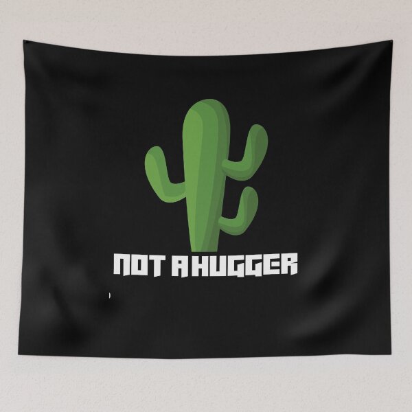 Item preview,  Not A Hugger Shirt Funny Vintage Cactus Sarcastic  designed and sold by RanirO.