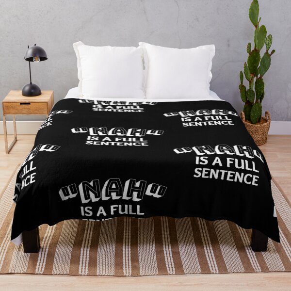 Item preview, No is a full sentence White Bold Design designed and sold by SweetAndSpice.