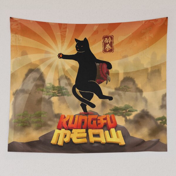 Item preview, Kung Fu Cat Drunken Fist designed and sold by Takeda-art.