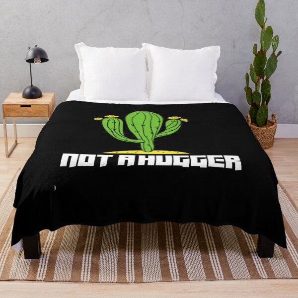 Item preview,  Not A Hugger Shirt Funny Vintage Cactus Sarcastic  designed and sold by RanirO.