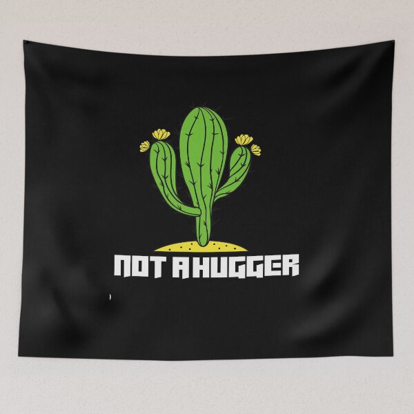 Item preview,  Not A Hugger Shirt Funny Vintage Cactus Sarcastic  designed and sold by RanirO.