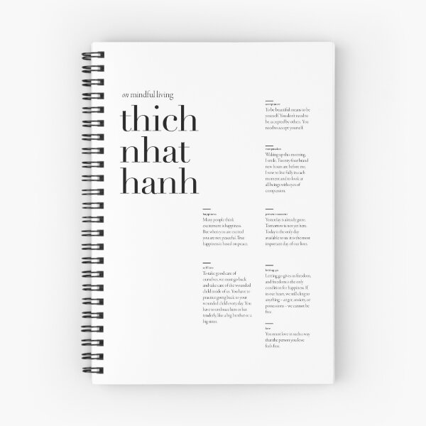 Item preview, On Mindful Living from Thich Nhat Hanh Quote Collection designed and sold by The Art of the  Pause.