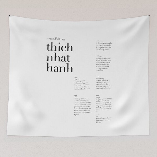 Item preview, On Mindful Living from Thich Nhat Hanh Quote Collection designed and sold by The Art of the  Pause.