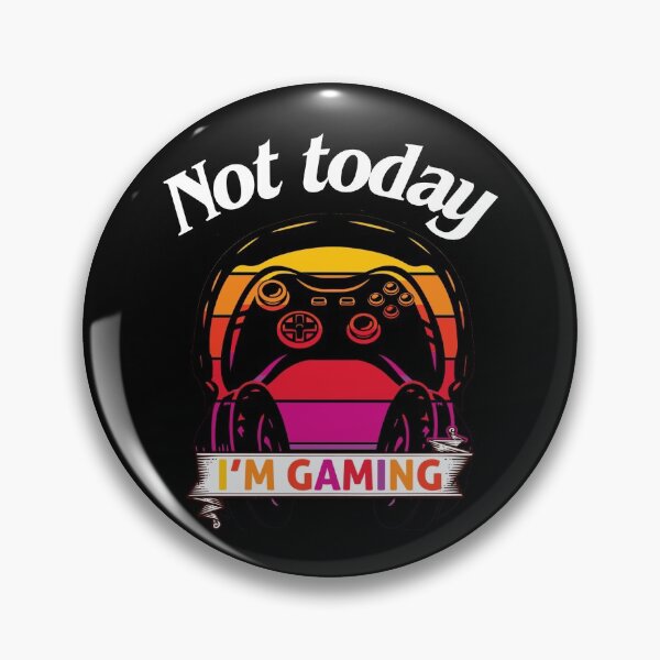 Item preview, gamer, cute gaming design, funny gamer, not today i’m gaming, sunset design designed and sold by efenem.