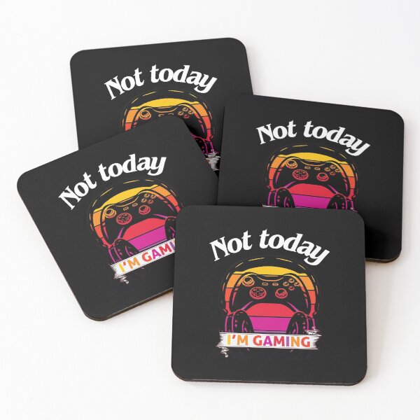 Item preview, gamer, cute gaming design, funny gamer, not today i’m gaming, sunset design designed and sold by efenem.
