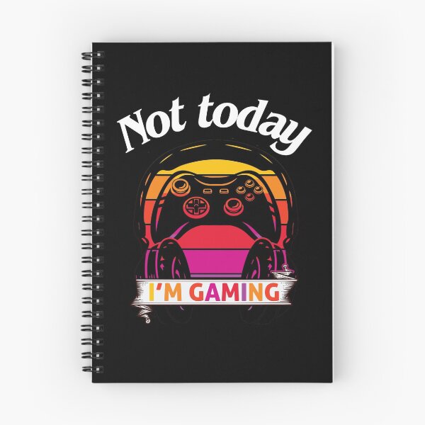 Item preview, gamer, cute gaming design, funny gamer, not today i’m gaming, sunset design designed and sold by efenem.
