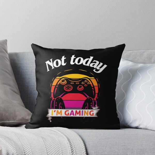 Item preview, gamer, cute gaming design, funny gamer, not today i’m gaming, sunset design designed and sold by efenem.