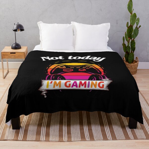 Item preview, gamer, cute gaming design, funny gamer, not today i’m gaming, sunset design designed and sold by efenem.