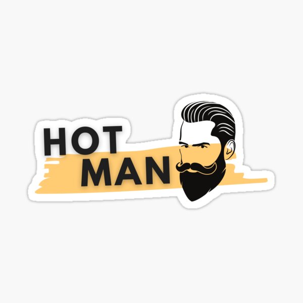 Sticker Heisser Mann Redbubble