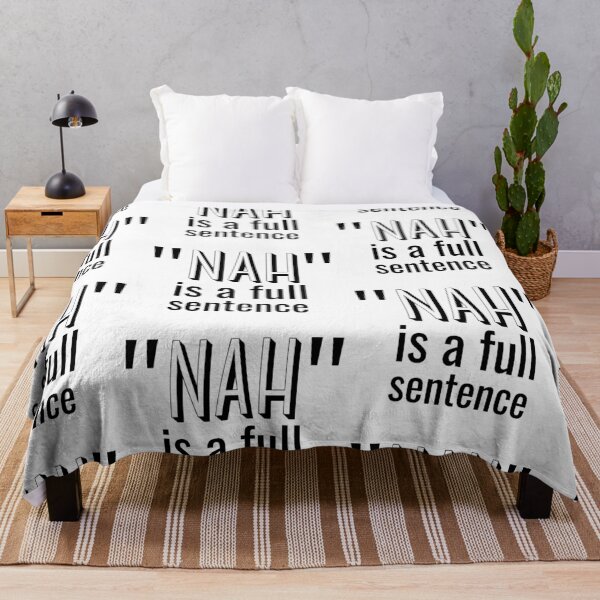 Item preview, No is a full sentence Black Bold Design designed and sold by SweetAndSpice.
