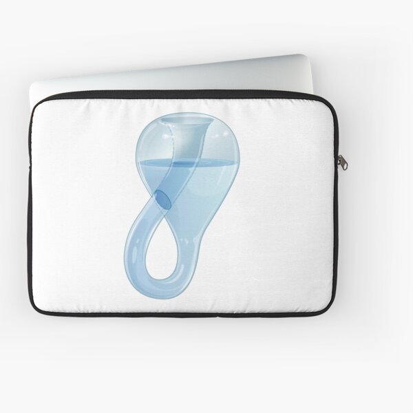 Klein bottle partially filled with a liquid. Laptop Sleeve
