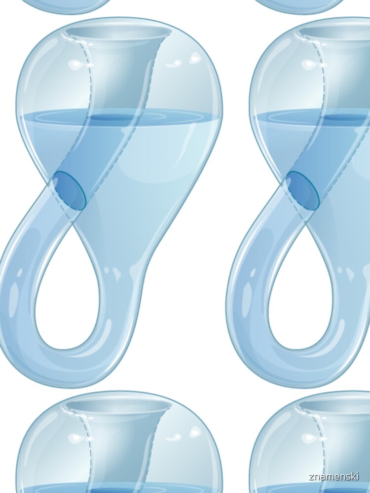 Klein bottle partially filled with a liquid. by znamenski