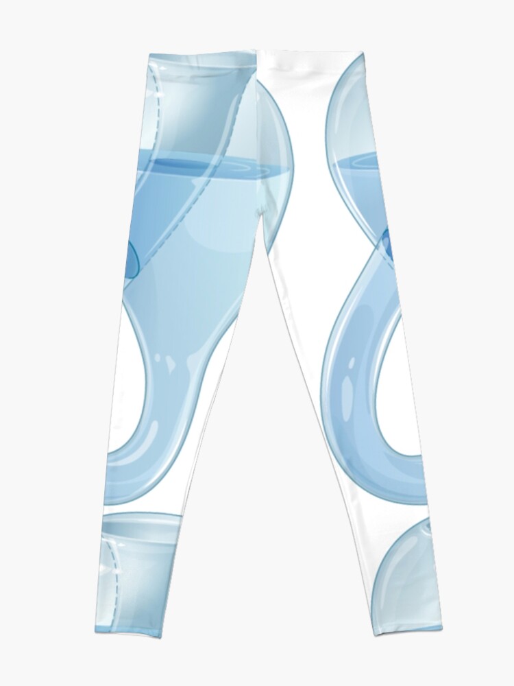 Alternate view of Klein bottle partially filled with a liquid. Leggings