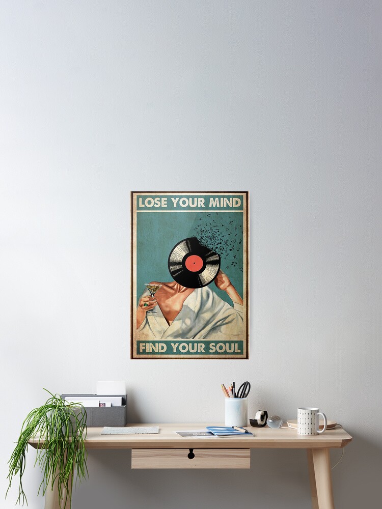 Thumbnail 2 of 3, Poster, Girl Drink Wine Lose Your Mind Find Your Soul Poster designed and sold by ACherokee.