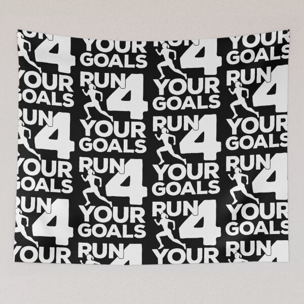 Item preview, Run For Your Goals | Never Give Up designed and sold by GravitiTees.