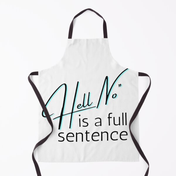 Item preview, No is a full sentence Black Bold Design designed and sold by SweetAndSpice.