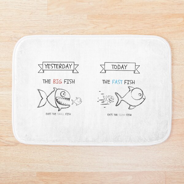 Item preview, Big fish eats the small fish and Fast fish eats slow fish designed and sold by treowls.