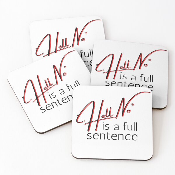 Item preview, No is a full sentence Red Bold Design designed and sold by SweetAndSpice.