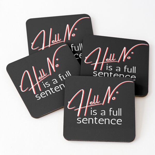 Item preview, No is a full sentence Blue Bold Design designed and sold by SweetAndSpice.
