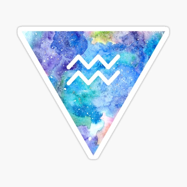 Aquarius Zodiac Sign Sticker
