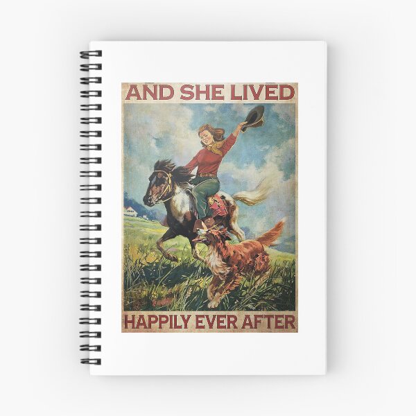 Item preview, Girl Riding Horse And She Lived Happily Ever After Poster designed and sold by ACherokee.