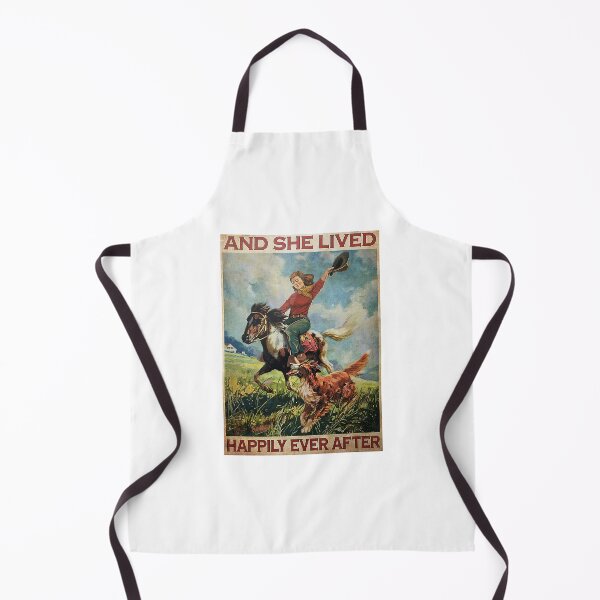 Item preview, Girl Riding Horse And She Lived Happily Ever After Poster designed and sold by ACherokee.