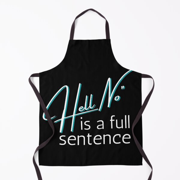 Item preview, No is a full sentence Blue Bold Design designed and sold by SweetAndSpice.