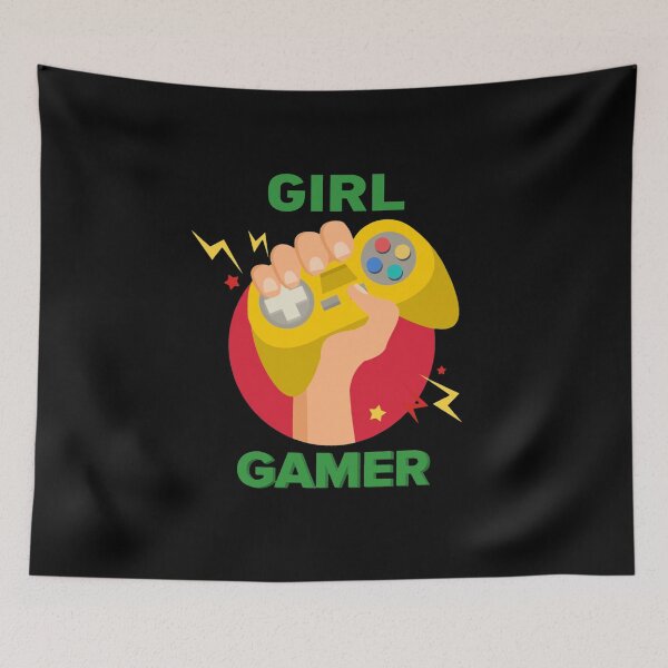 Item preview, gamer, cute gaming design, funny gamer, girl gamer designed and sold by efenem.