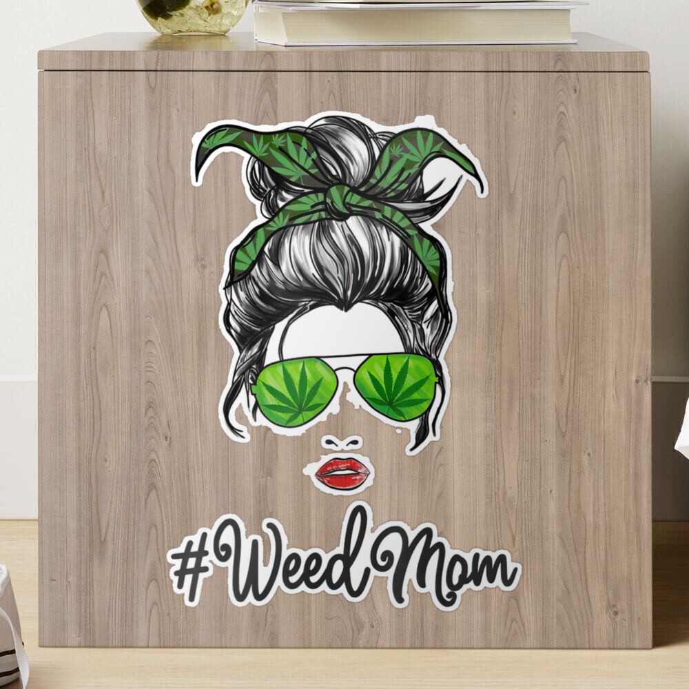 Mom Skull Weed Mom Only Higher Funny Tumbler