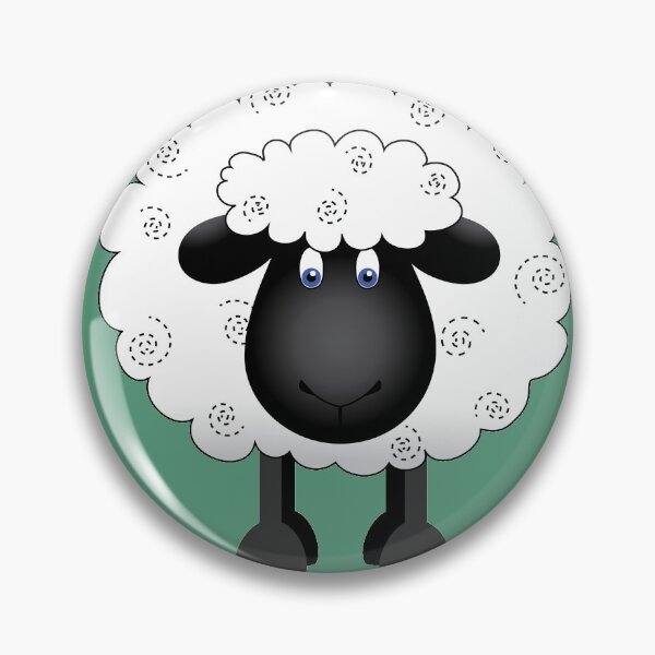 Item preview, Cute Shelby Sheep in a Green Field designed and sold by Running-Duck.